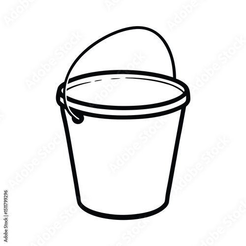 hand drawn bucket object