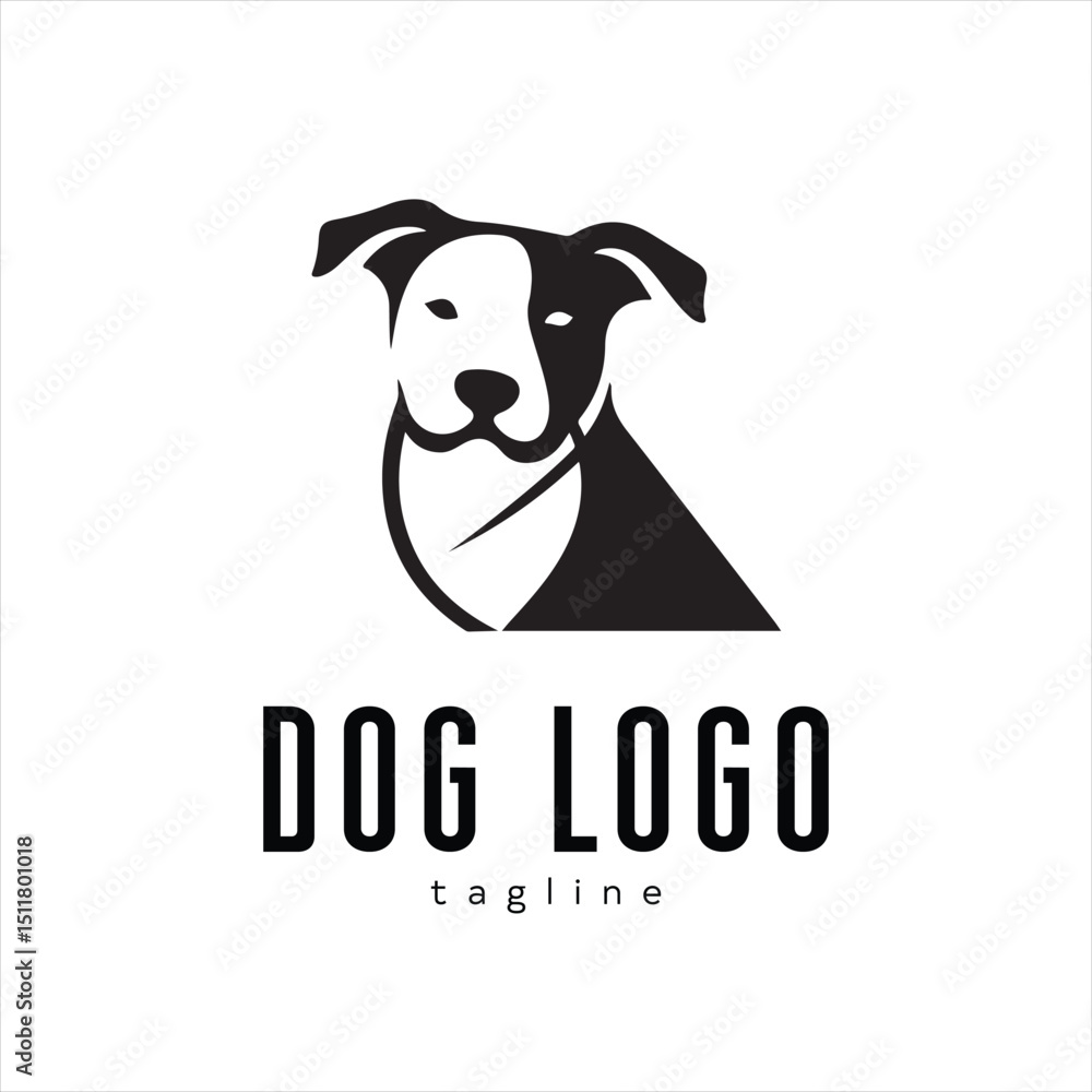 A dog logo design icon flat and silhouette style vector minimal art illustration on a white background
A dog logo design icon flat and silhouette style vector minimal art illustration on a white background