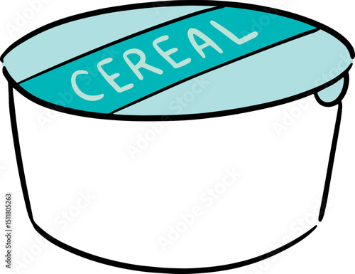 Illustration of cereal cup
