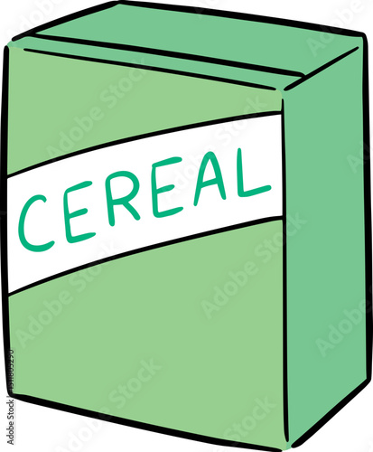 Illustration of cereal box
