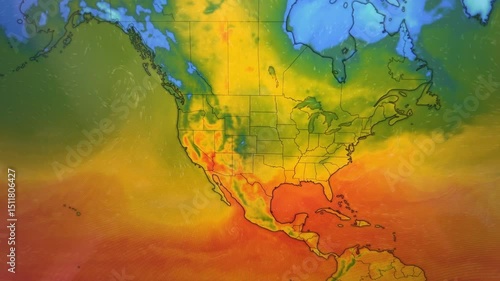 Heat Map of the USA, Loop Video