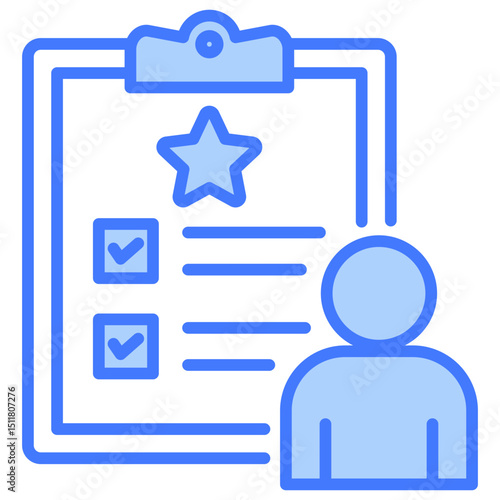 Accountability Blue Icon