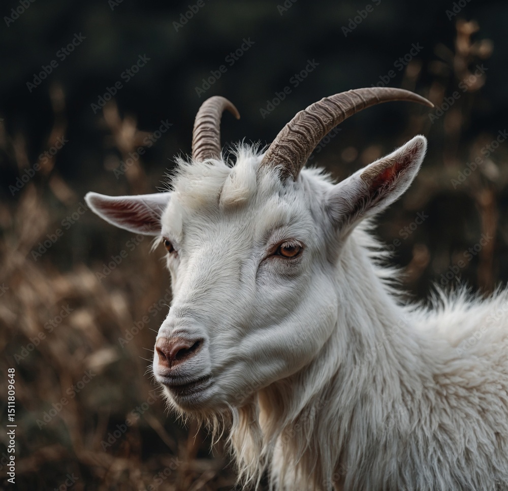Fototapeta premium close up of a goat