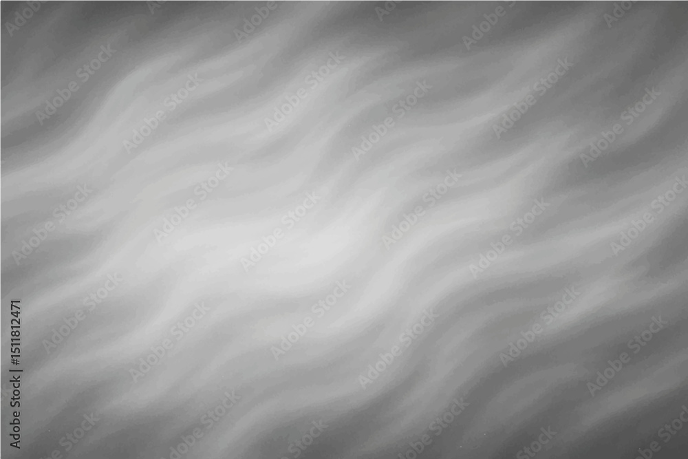 Obraz premium Soft gray abstract background with smooth wavy lines, light gradient shading, flowing texture, minimal and calm appearance, monochromatic vector style.