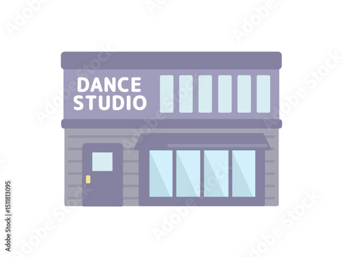 ダンススタジオ  イラスト  建物