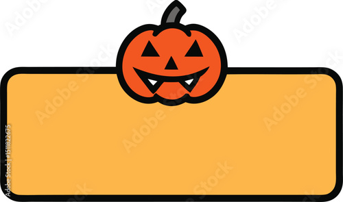 trick or treat sign icon clipart vector on transparent background