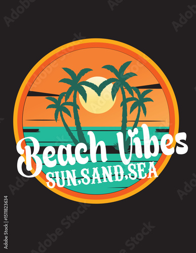 summer vibes t-shirt design