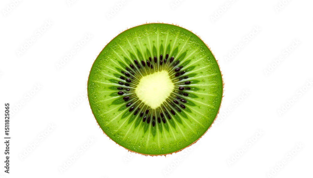 Close up kiwi fruit slice image for healthy eating and nutrition concepts and tropical fruit ideas isolated on solid white background Png format Close up kiwi fruit slice image for healthy eating and nutrition concepts and tropical fruit ideas isolated on solid white background Png format