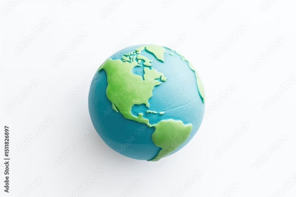 Fototapeta premium Earth planet sphere globe space.