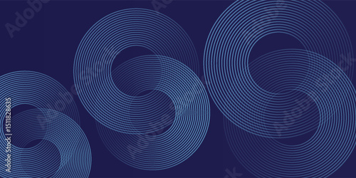 Abstract blue background with blue glowing diagonal geometric lines. Modern shiny blue rounded rectangle simple modern nice