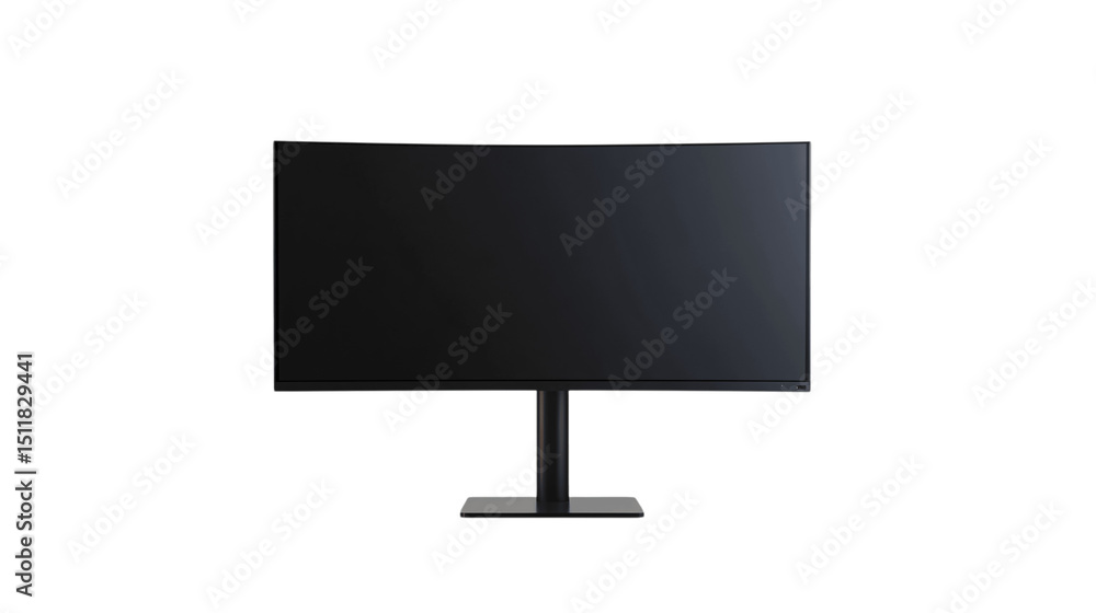 A high-resolution image of a single monitor stand, centered in the frame, white background --ar 16:9 A high-resolution image of a single monitor stand, centered in the frame, white background --ar 16:9