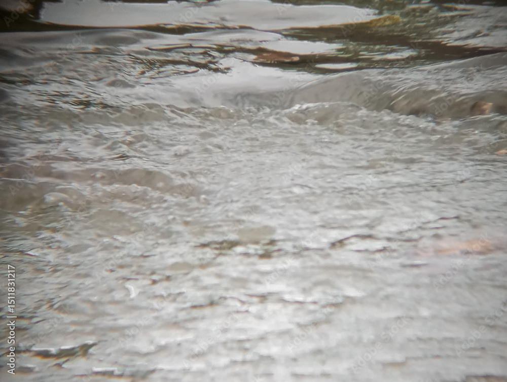 Fototapeta premium murky river water in the rainy season