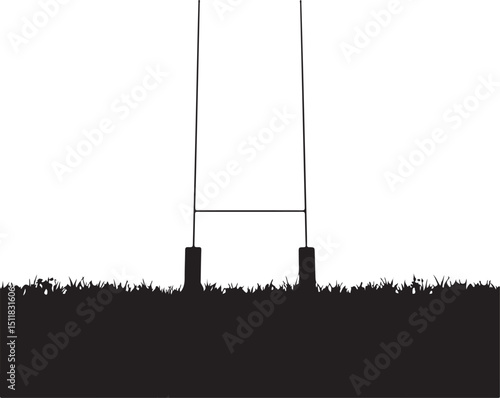 silhouette of a power station  Rugby