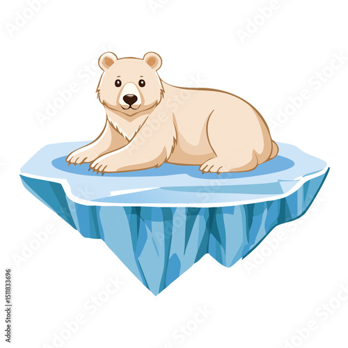 Polar Bear on Ice Floe