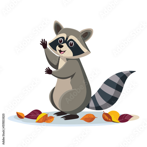 Raccoon Eating Corn Cob