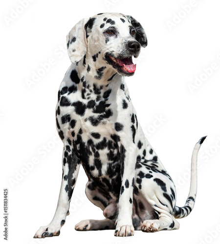 Wallpaper Mural dalmatian dog sitting, isolated on transparent background Torontodigital.ca