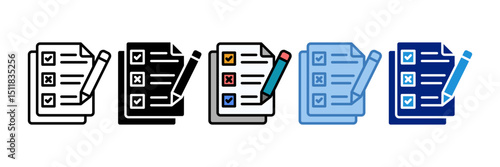 Examination Icon Element For Design
