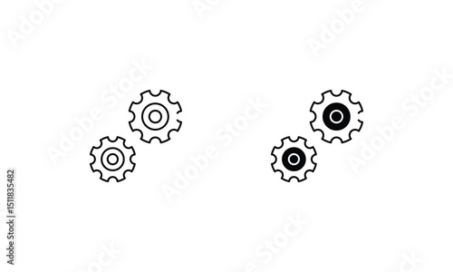 Workflow icons set vector stock illustration