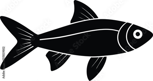 neon tetra illustration on white background  iride.eps