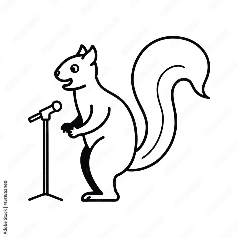 A Squirrel Starting a Stand Up Comedy Career A Squirrel Starting a Stand Up Comedy Career