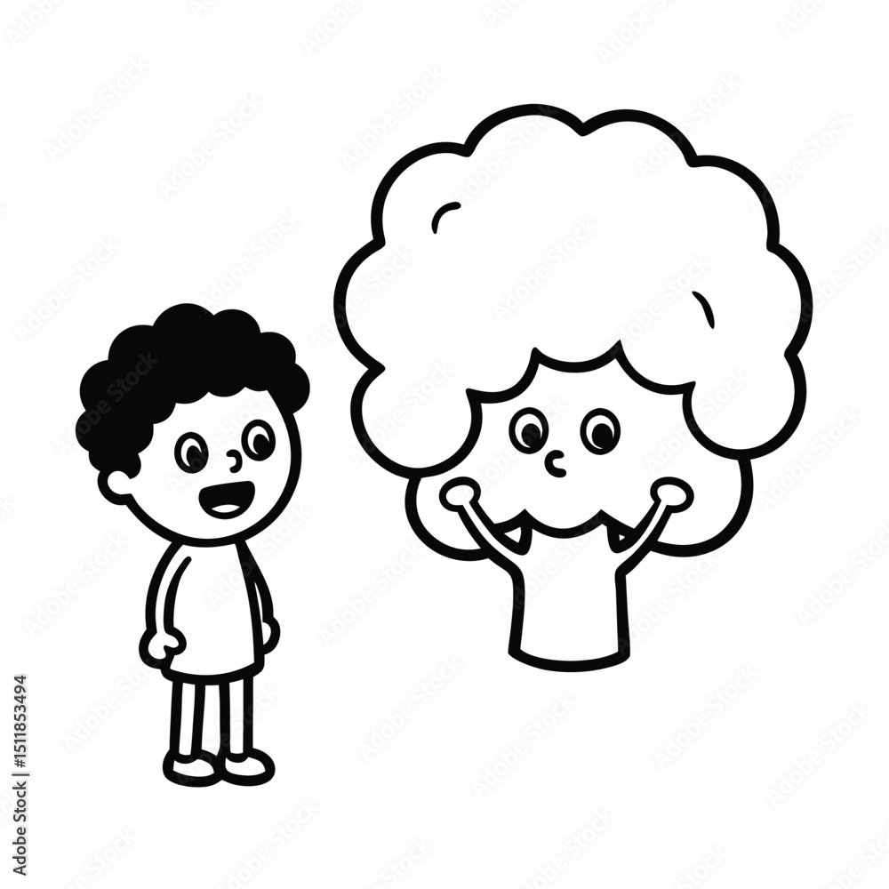 A Talking Broccoli Trying to Convince Kids to Eat A Talking Broccoli Trying to Convince Kids to Eat