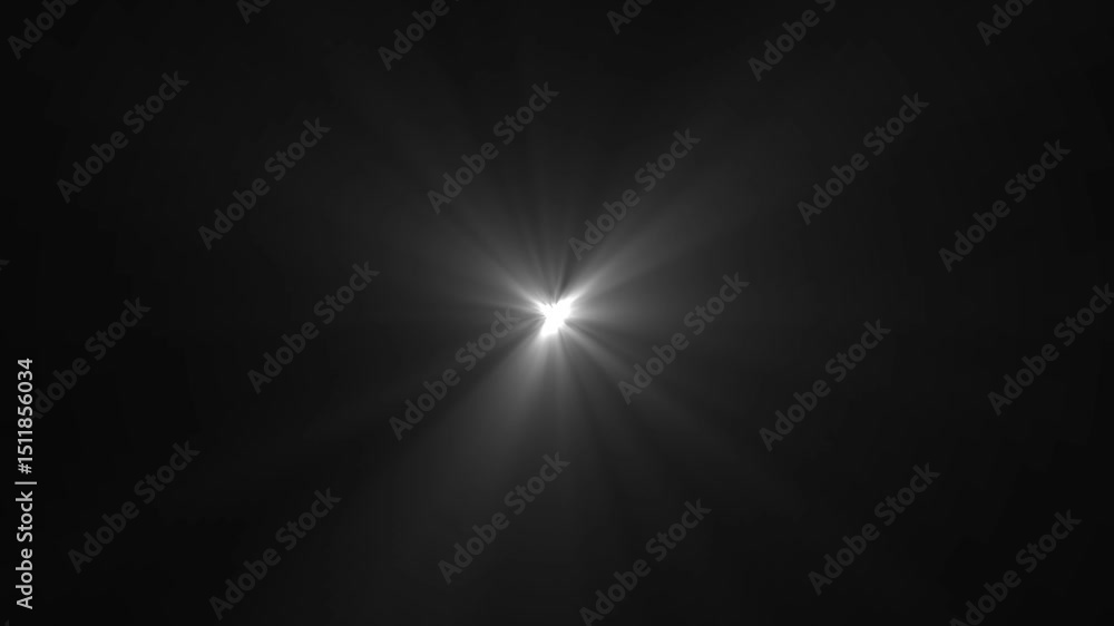 White dynamic strobe light effect animation. Flash light animation on ...