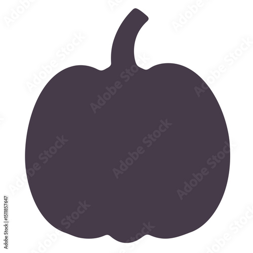 pumpkin, minimal, black, silhouette, dark, simple, sharp edges, clean lines, vector style, digital art
