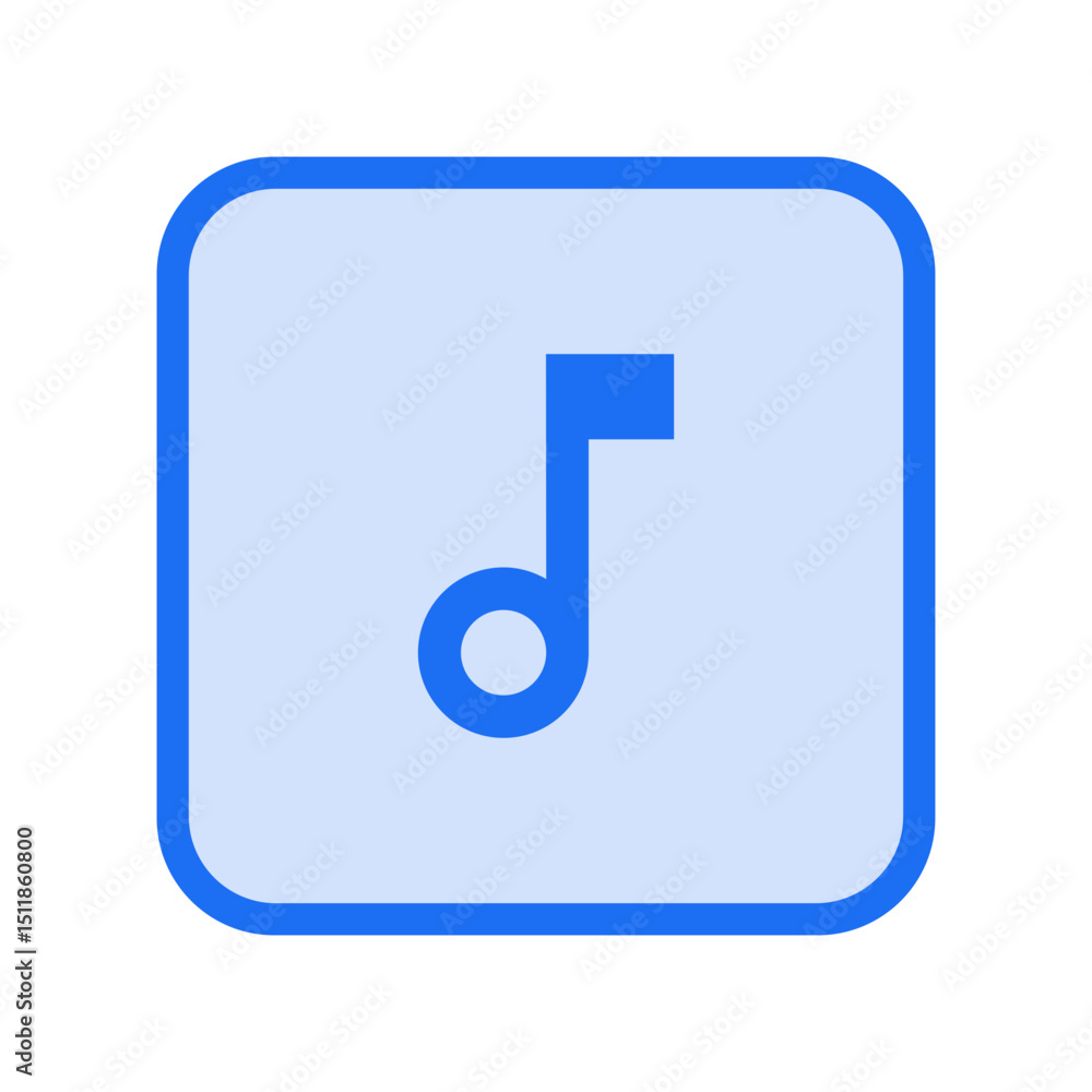 Music Note Outline Icon Music Note Outline Icon
