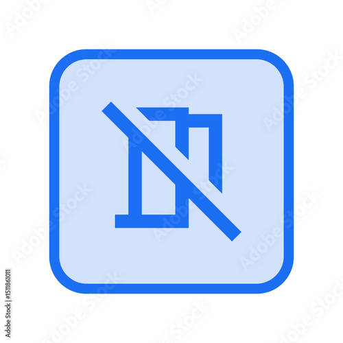 No Meeting Room Outline Icon