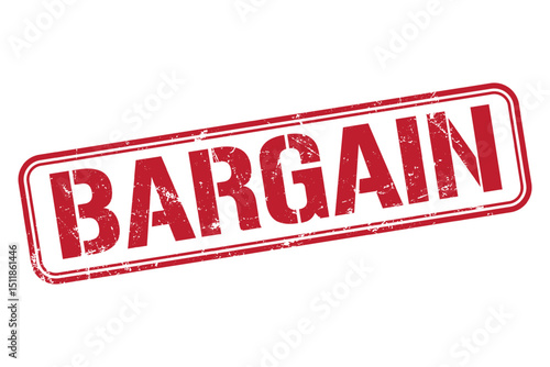 bargain grunge red stamp