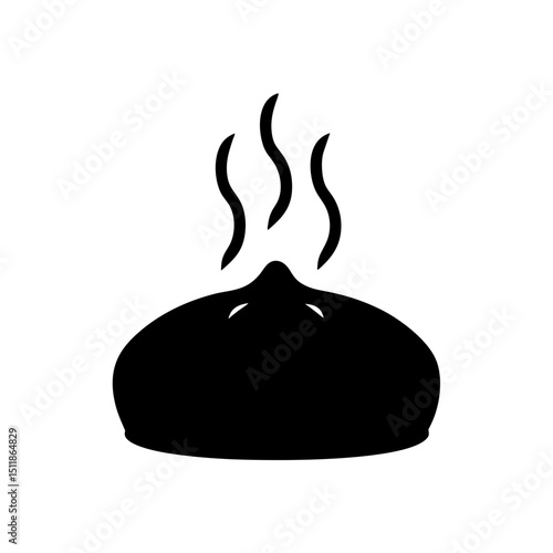 silhouette of a dumpling