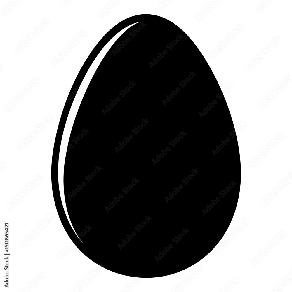 silhouette of an egg silhouette of an egg