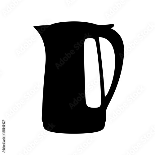 electric kettle isolated on white background
