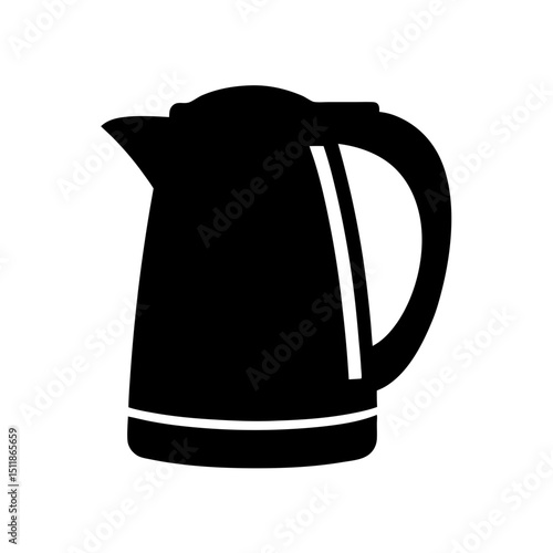 electric kettle isolated on white background