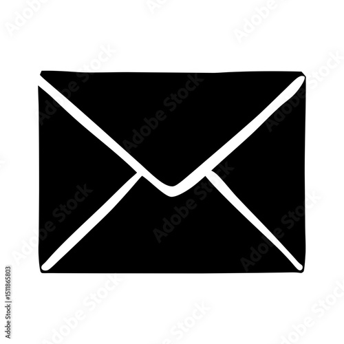 Silhouette of a email-envelope