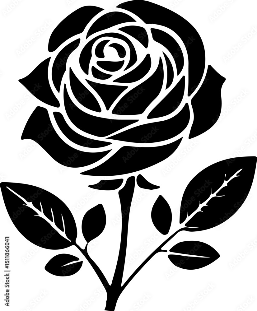 black rose vector illustration black rose vector illustration
