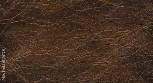 Close-up of textured brown leather
