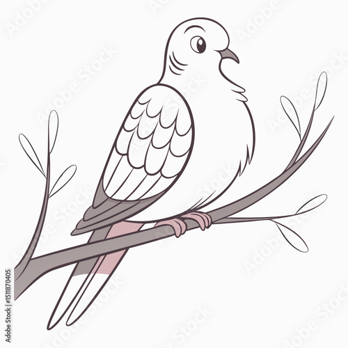 Mourning Dove vector image