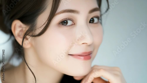 美しく輝く日本人モデル、スタジオ撮影　笑顔と緊張の舞台裏
