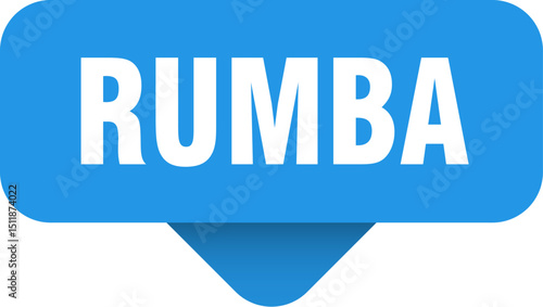 rumba sticker. rumba sign on transparent background