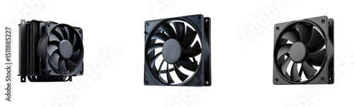 Black Computer Cooling Fans: Essential Components for PC Hardware

