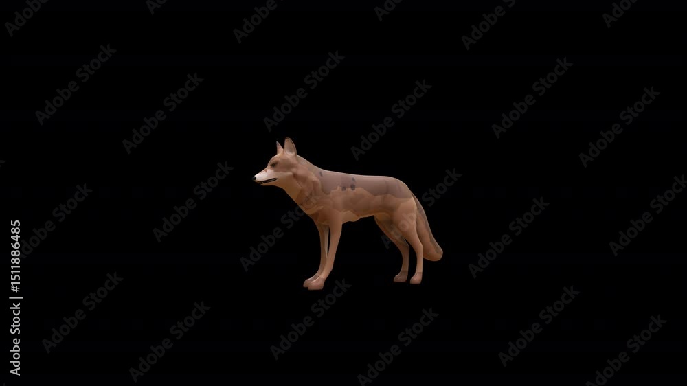 Toy Wolf 3D Video Animation
