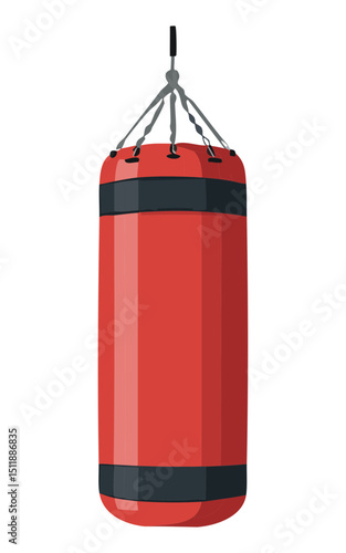 Red Punching Bag Gym Equipment
