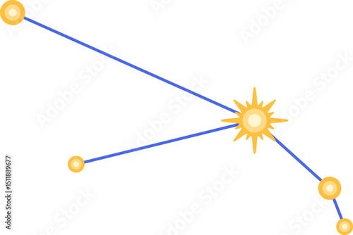 Aries Celestial Constellation Illustration