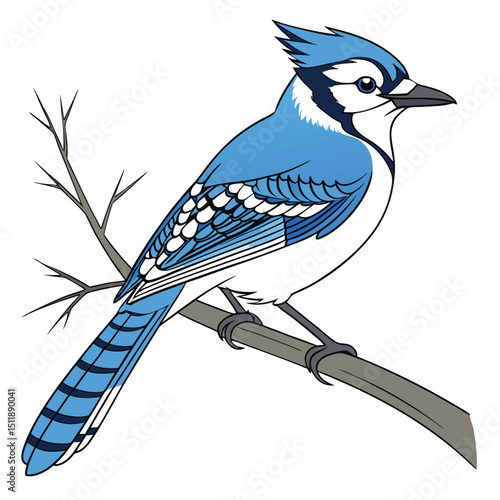 Blue Jay Known for its bright blue feathers and intelligent, vocal behavior