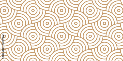Minimal Overlapping creative diamond circle abstract wood color pattern background with waves texture. geometric digital fabric pattern circles floral lapping white retro background.	
