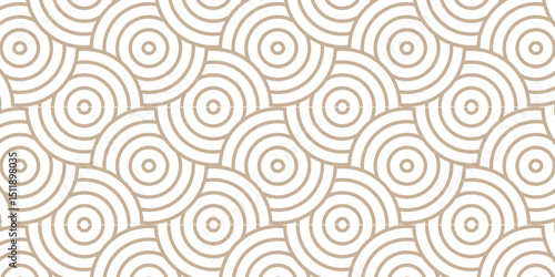 	
Minimal Overlapping creative diamond circle abstract wood color pattern background with waves texture. geometric digital fabric pattern circles floral lapping white retro background.