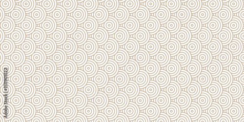 Minimal Overlapping creative diamond circle abstract wood color pattern background with waves texture. geometric digital fabric pattern circles floral lapping white retro background.	
