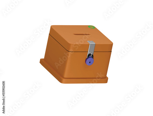 charity box icon 3d illustration render