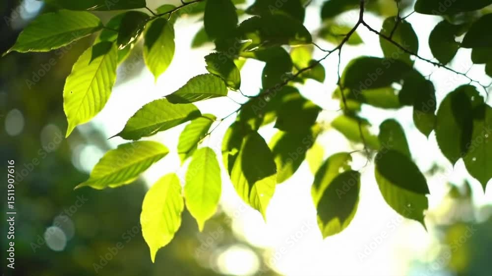 Sunlight Through Green Leaves Loop Sunlight Through Green Leaves Loop